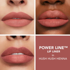 Buxom Power Line Plumping Lip Liner Hush Hush Henna built-in-blending-brush enables seamless color.