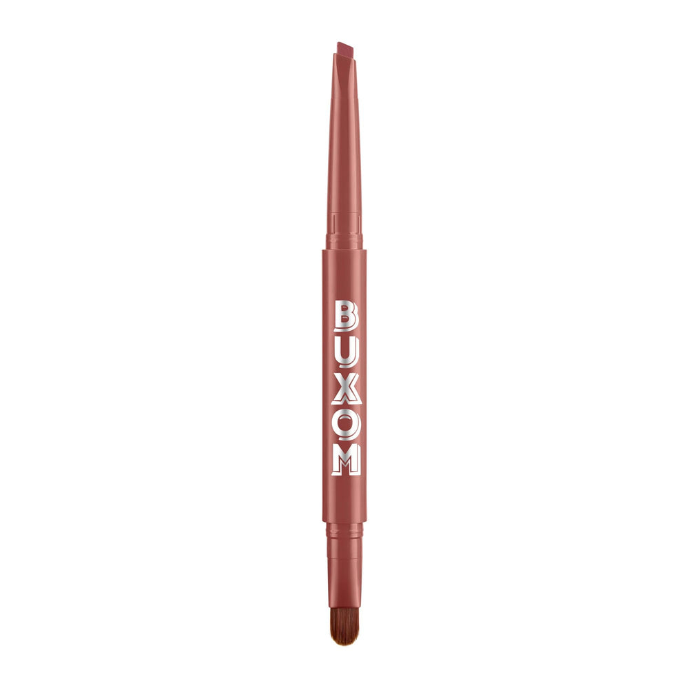 Buxom Power Line Plumping Lip Liner Hush Hush Henna sharp-point precision for defined lip edges.