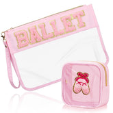 BuyCard ballet makeup bag large for organized travel cosmetics.