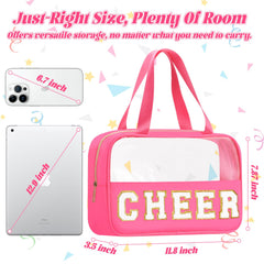 BuyCard Cheer Chenille Bag design detail highlighting fuzzy CHEER lettering for spirited accessory