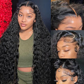 BWDWST 32-inch deep wave lace-front wig with natural look and full waves.