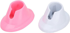BWESOO soft rubber nail polish bottle holder stand with non-slip base for stable nail art