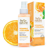 By Nature vitamin C + collagen serum bottle showing brightening and hydrating formula
