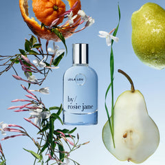 By Rosie Jane Leila Lou travel size bottle, convenient on-the-go refresh