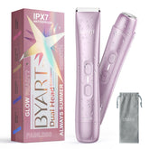 BYART electric razor women 2in1 body facial trimmer pink delivers smooth skin every day.