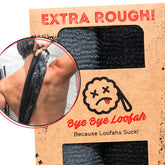 Bye Bye Loofah washcloth front view with ultra rough texture for deeper exfoliation