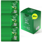 by.H travel-size aloe gel 30 mini packets for on-the-go skincare relief.