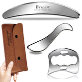 BYYDDIY muscle scraper set with storage bag for easy travel.