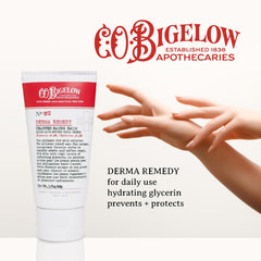 C.O. Bigelow Chapped Hands Balm No. 1012 hand-application shot shows quick soothing