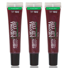 C O Bigelow Plum Mentha Lip Tint Trio front view for on-the-go hydration