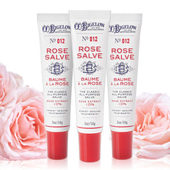 C.O. Bigelow Rose Salve Tubes front view for all-day lip hydration