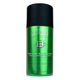 C.O. Bigelow shaving foam canister closeup shows rich foam for a smooth razor glide.