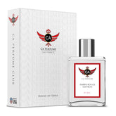 CA Perfume Impression Amber Rouge Saffron bottle on display, showcasing premium craftsmanship.