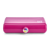 Caboodles Take-It Tote front view in retro Crayola colors highlighting portable organization on the go.