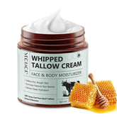 Cacukn whipped beef tallow bottle closeup for deep hydration and nourishing skin