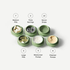 Cadence leakproof cap seal keeps liquids contained and worry-free during transit.