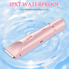 CAFSOB Bikini Trimmer ceramic blade close-up for smooth shaving.