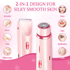 CAFSOB bikini trimmer ceramic blades deliver smooth, gentle shaves with reduced irritation
