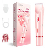 CAFSOB Bikini Trimmer dual heads for precise bikini line and facial detailing.