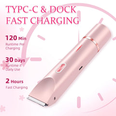 CAFSOB Bikini Trimmer IPX7 waterproof close-up for wet use.