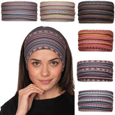 Cobahom 6-pack wide headbands with non-slip design for reliable workouts.