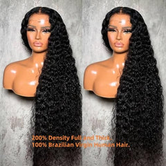 Caijuxing deep curly wig front view highlights full density and curls