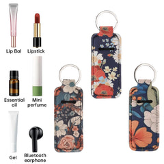 Caiqicome chapstick holder metal clip attaches to bags for quick access.