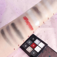 CAKAILA Smokey Black Red eyeshadows offer metallic shimmer and depth