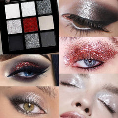 CAKAILA Smokey Black Red swatches on arm show rich pigmentation