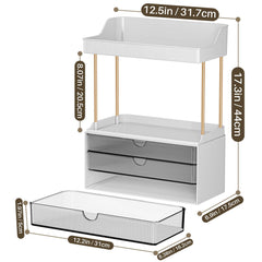 caktraie makeup organizer open shelves ideal for perfumes and daily skincare reach