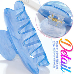 CAKURE acrylic claw clip rounded edges prevent snagging