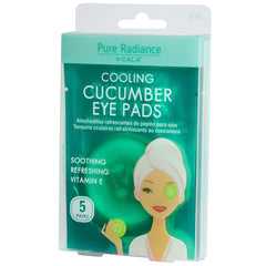 Cala Cooling Cucumber Eye Pads pack viewed, delivering refreshing relief for tired eyes.