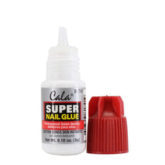 Cala Super Nail Glue applicator brush closeup for precise, quick setting