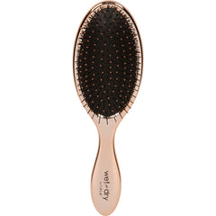 Cala Wet-n-dry rose gold brush top view shows sleek metallic finish for smooth detangling