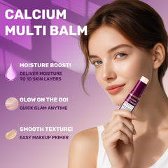 Close-up of Calcium Volume Multi Balm texture highlighting smooth glide and fast absorption