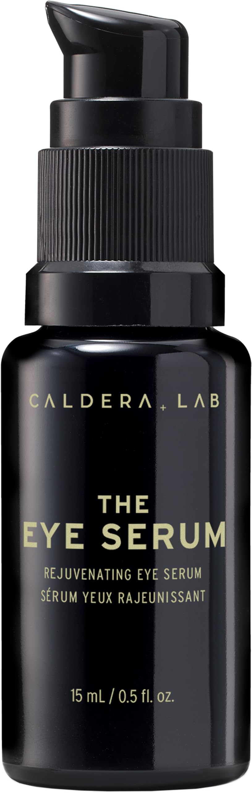 Caldera + Lab Eye Serum packaging close-up for convenient daily use.
