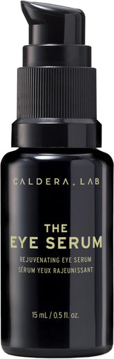 Caldera + Lab Eye Serum packaging close-up for convenient daily use.
