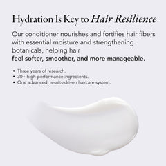 Caldera + Lab The Conditioner bottle pour demonstrates easy, quick application in a daily routine.