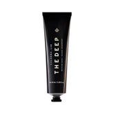 Caldera + Lab The Deep face-mask jar closeup highlights soothing clay texture for brighter, smoother skin.