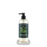 Caldrea hand soap with aloe vera bottle highlights gentle cleansing and skin conditioning.