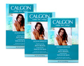 Calgon Ocean Breeze bath beads dissolve in water for silky, hydrated skin.