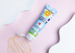 California Baby Face Wash pore cleansing action closeup suitable for sensitive skin.