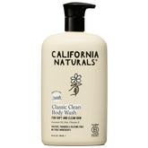California Naturals Body Wash coconut bottle pump image shows refreshing daily cleanse.
