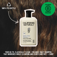 California Naturals Coconut Shampoo ingredients list highlights natural derivation and toxin-free formula