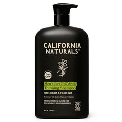 California Naturals Mens Re:GRO Shampoo bottle showing vegan scalp care.