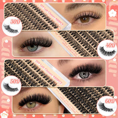 calphdiar 30d-60d lash clusters for versatile styles and comfortable wear.