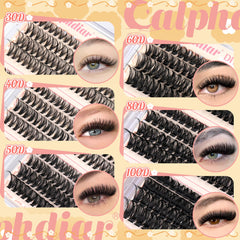 Calphdiar 474pcs packaging close-up for value-packed lash kit.
