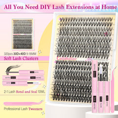 Calphdiar lash bond and seal with included tweezers for long-lasting, waterproof lash hold.