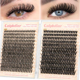 Calphdiar lash clusters close-up for salon-style volume at home.