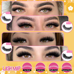 Calphdiar lash clusters D-curly lashes create dramatic eye definition.